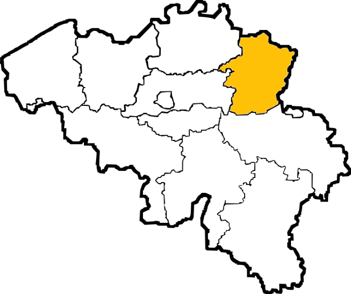 Kaart van België - Limburg